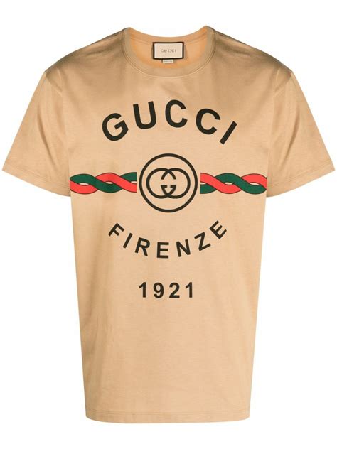 gucci logo cotton t shirt